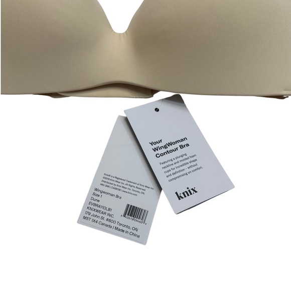 Knix WingWoman Contour Bra Dune Size 1 = 32A/32B & 34A/34B NEW WITHOUT TAGS - Picture 5 of 6